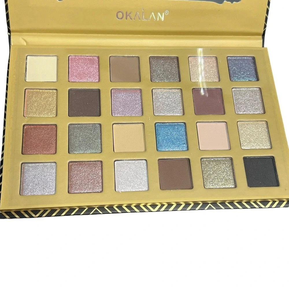 OKALAN Stately Eyeshadow Palette‎ 24 Color Makeup Kit with Mirror New 0.84 oz